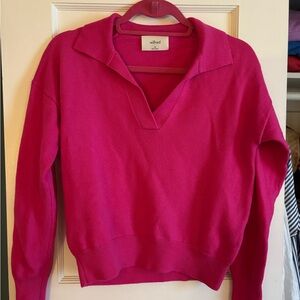 Aritzia Women's Pink Clara Merino Wool Waist Sweater